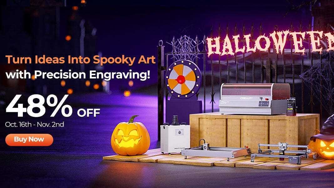 Get Ready for a Spooktacular Halloween: CrealityFalcon DIY Giveaway and Discount Fest!