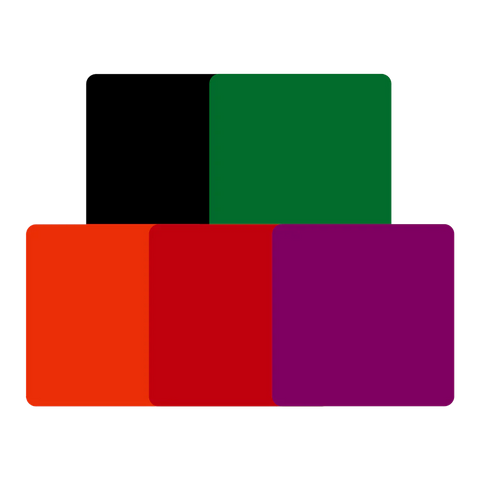 Opaque Glossy Colorful Acrylic Sheets - 10pcs