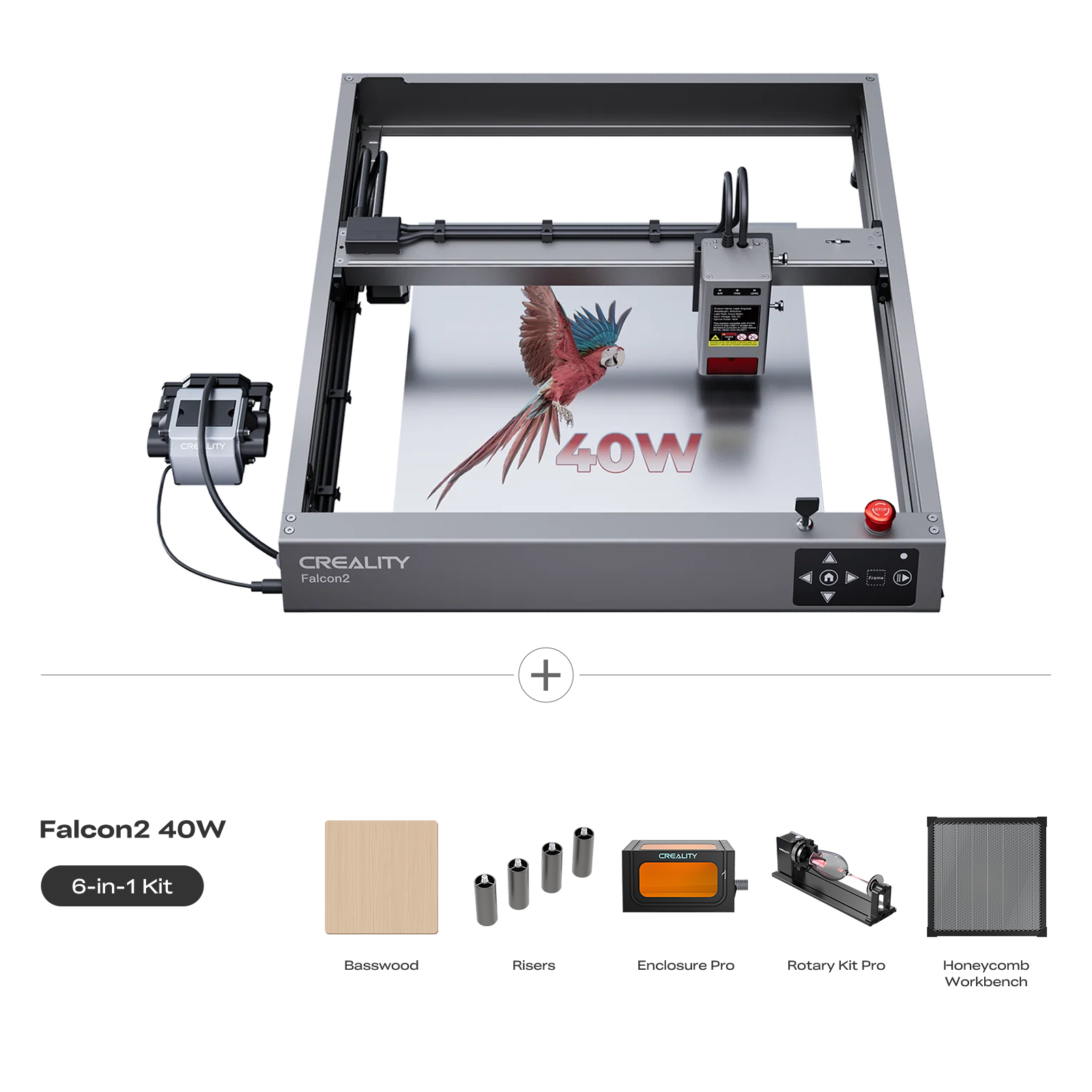 Creality Falcon2 40W Laser Engraver and Cutter All-in-One kit