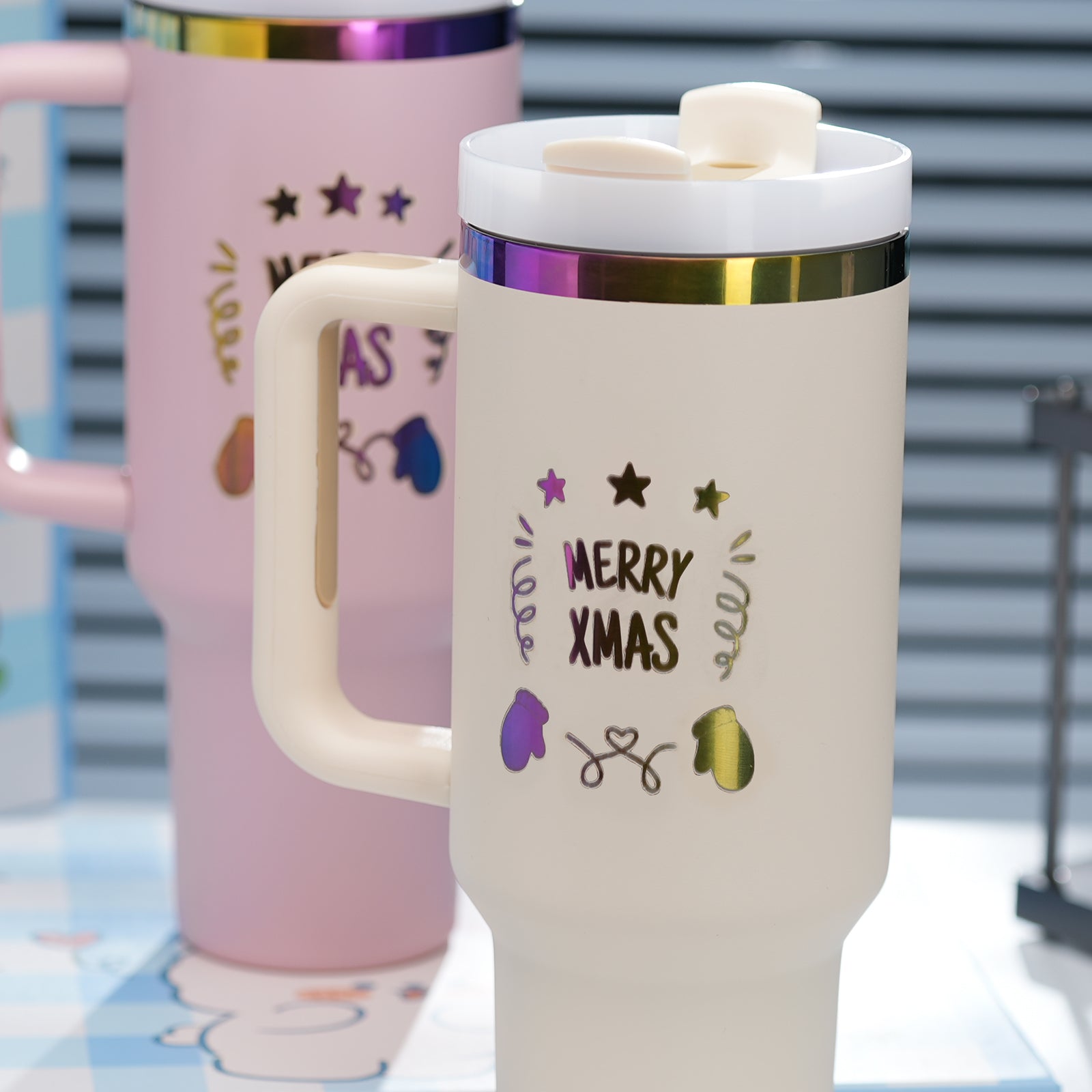 Stainless Steel Tumbler with Removable Handle