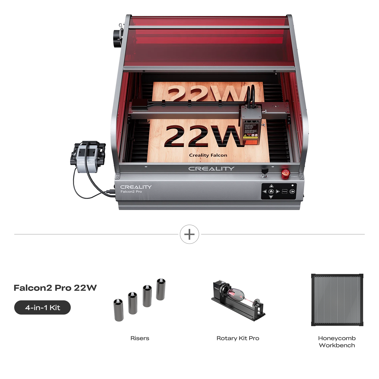 Creality Falcon2 Pro 22W/40W Enclosed Laser Engraver & Cutter Advanced Kit