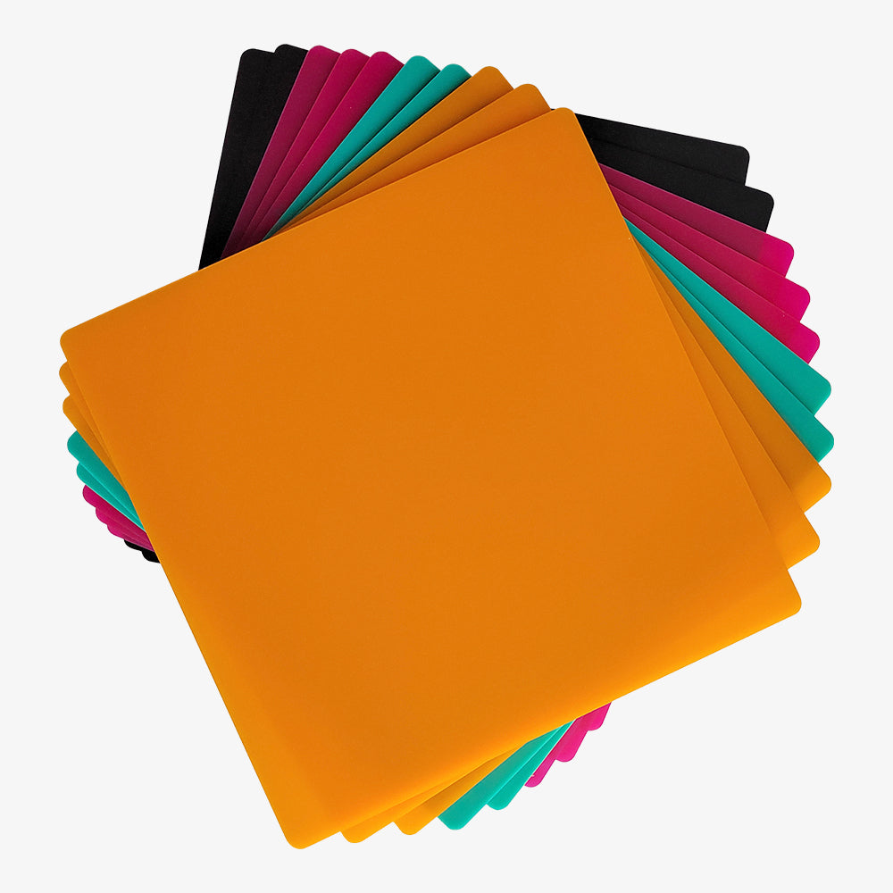 8x8x1/8'' Laser Module Frosted Colorful Acrylic Sheets（Intelligent recognition with A1）