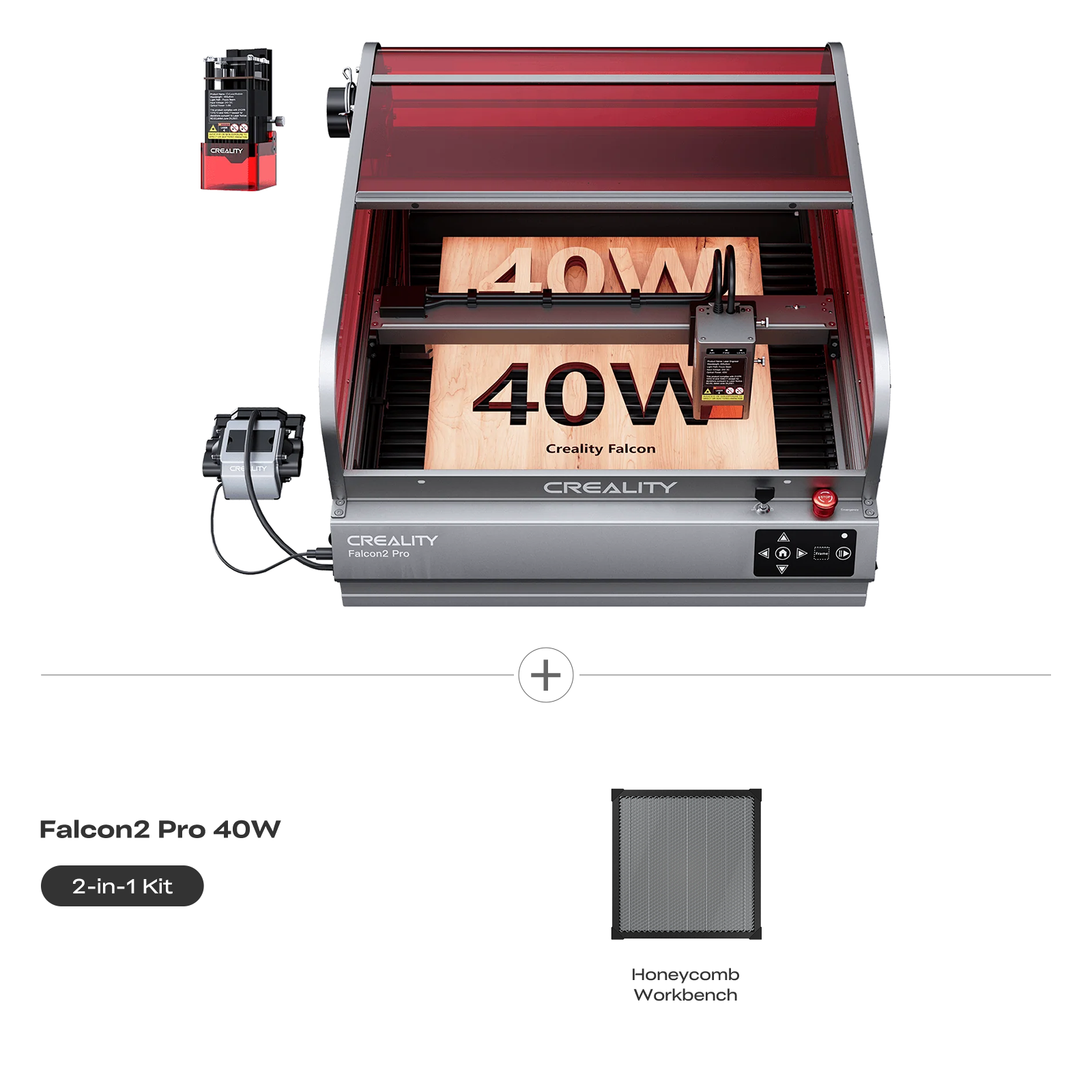 Creality Falcon2 Pro 22W/40W Enclosed Laser Engraver & Cutter Basic Kit