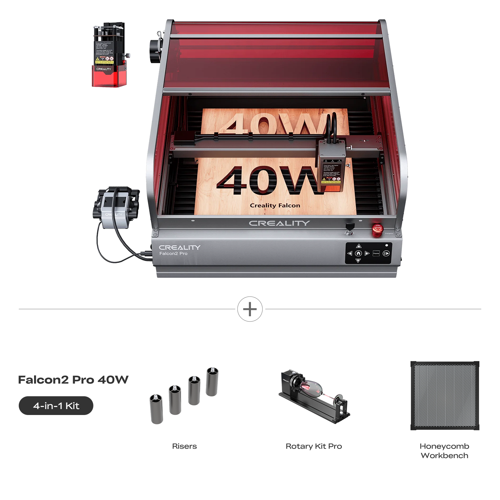 Creality Falcon2 Pro 22W/40W Enclosed Laser Engraver & Cutter Advanced Kit