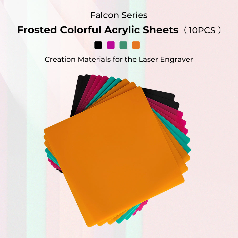 Frosted Colorful Acrylic Sheets for Laser Engraving