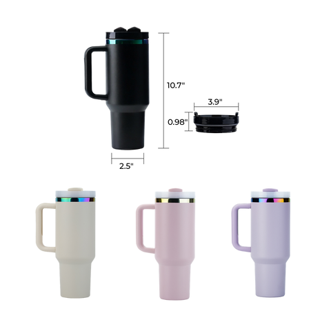 Stainless Steel Tumbler with Removable Handle