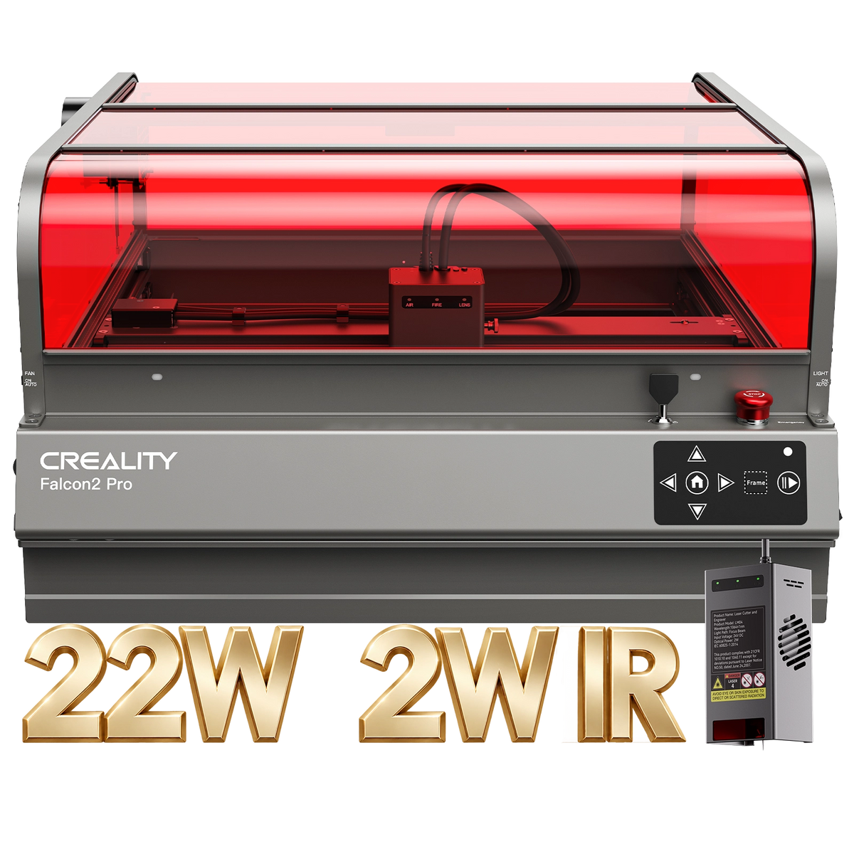 Creality Falcon2 Pro 22W Enclosed Laser Engraver and Cutter