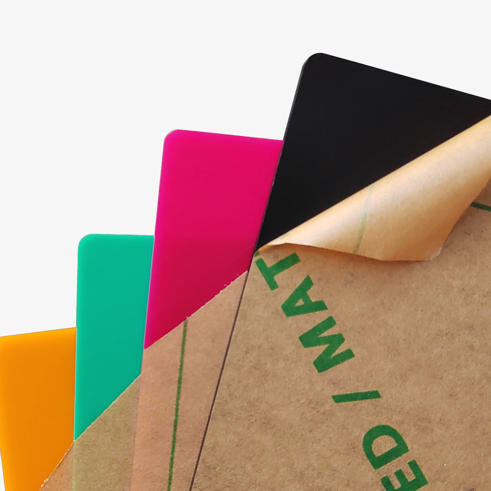 Frosted Colorful Acrylic Sheets for Laser Engraving