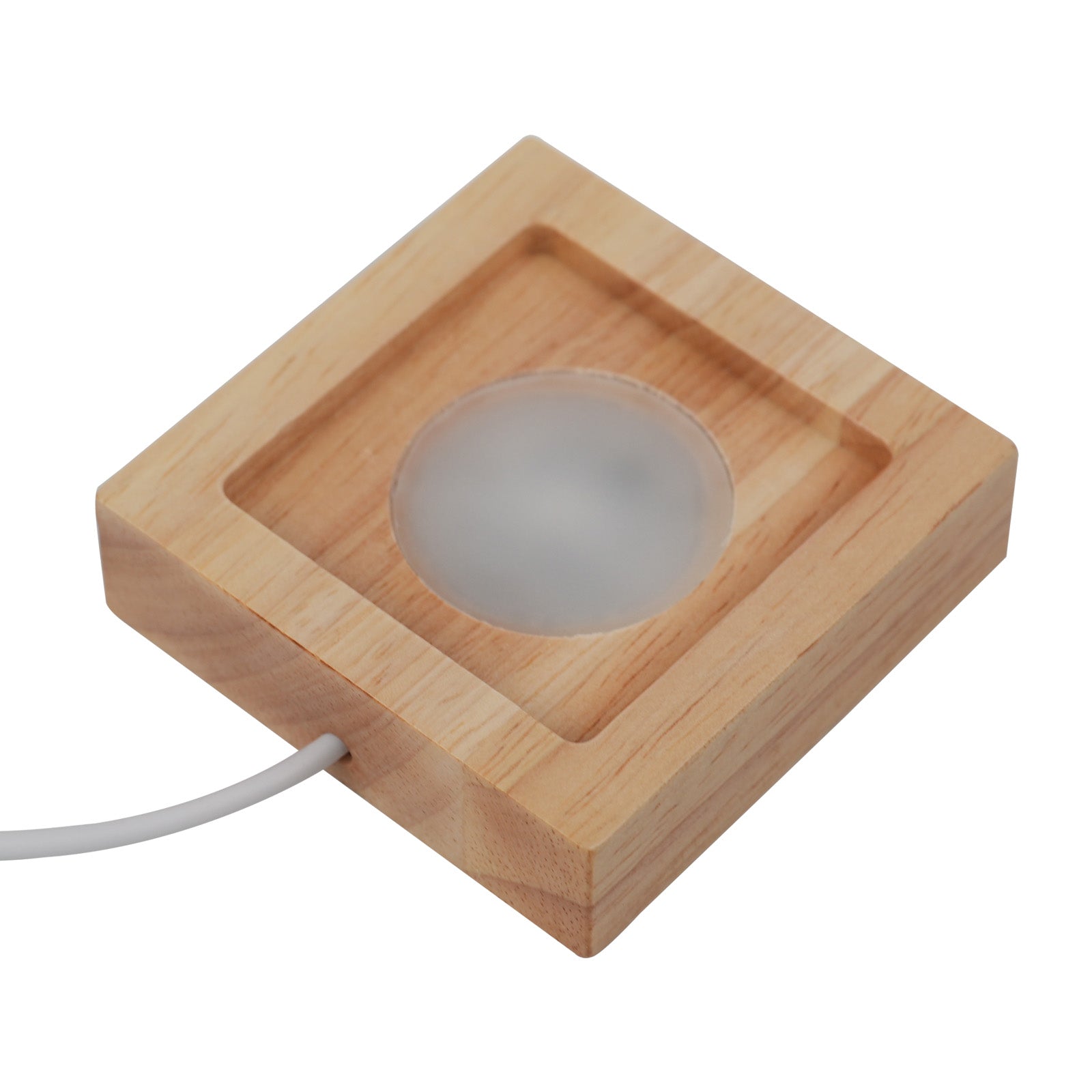 Wooden Light Display Stand for Crystal(4pcs)