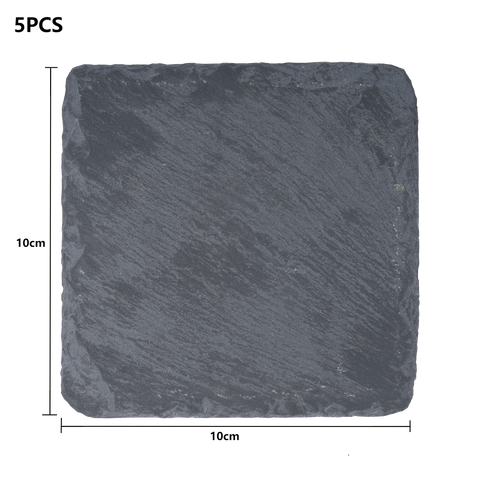 (Pre Sale)Black Square Stone Coasters(5pcs)