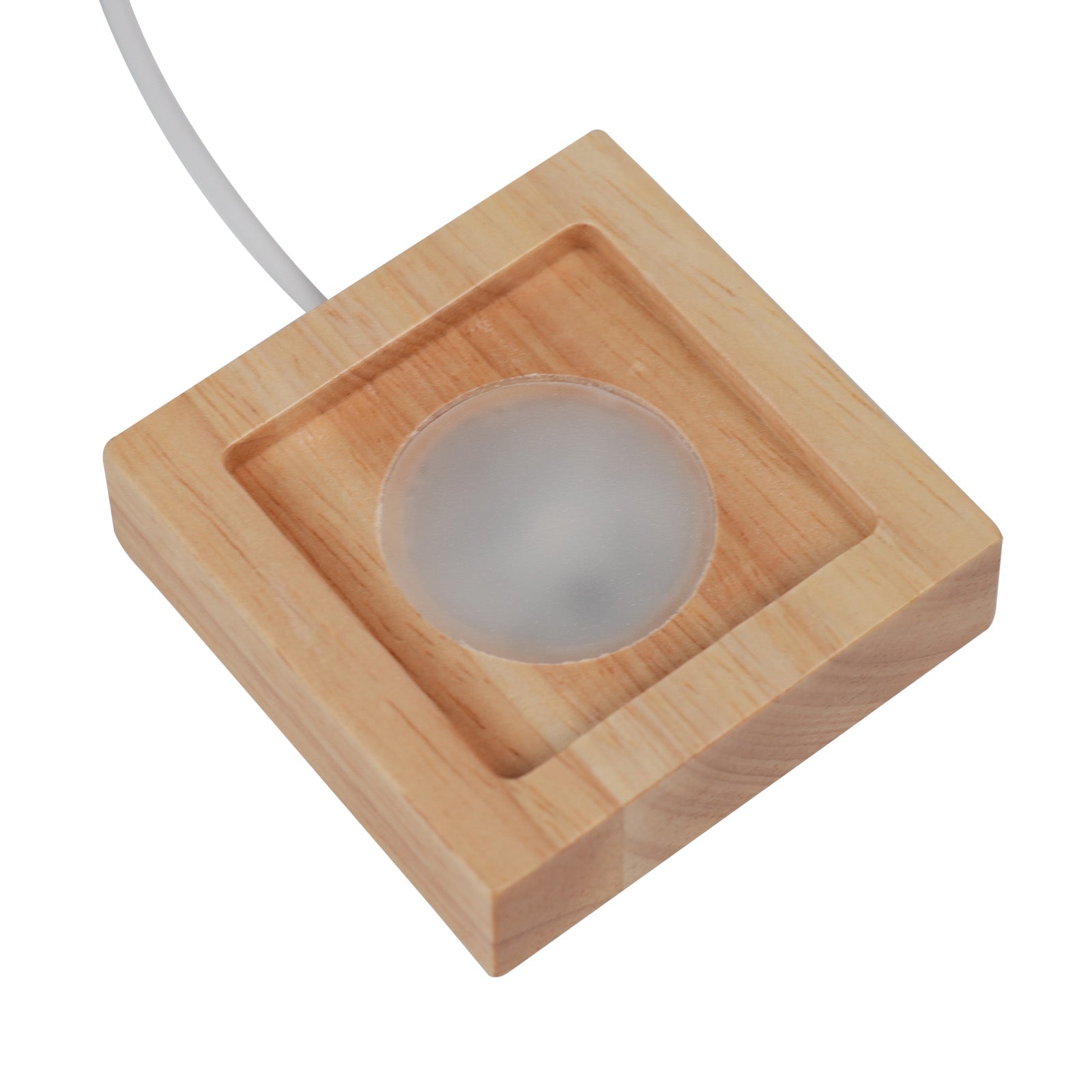 Wooden Light Display Stand for Crystal(4pcs)