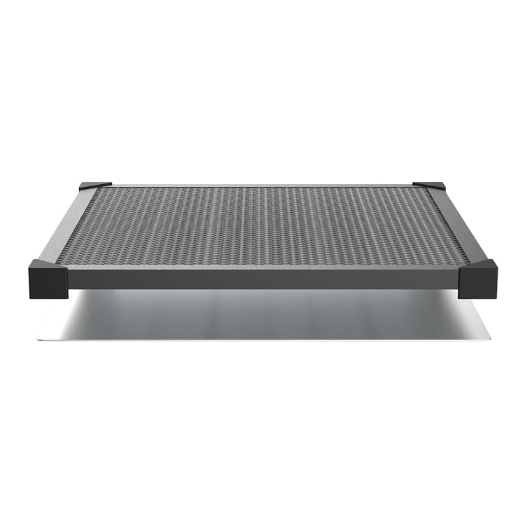 A square gray Honeycomb Workbench for Laser Engraver, model 500mm * 500mm from CrealityFalcon, featuring a black frame and wire mesh reinforcement. The mesh forms a grid pattern across the workbench surface, evenly distributed to support the material and enhance heat dissipation during engraving.