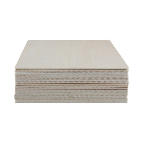 Basswood Plywood Sheets 11.8" x 11.8" for Laser Engraving - Pack of 10pcs, 6pcs and 3pcs