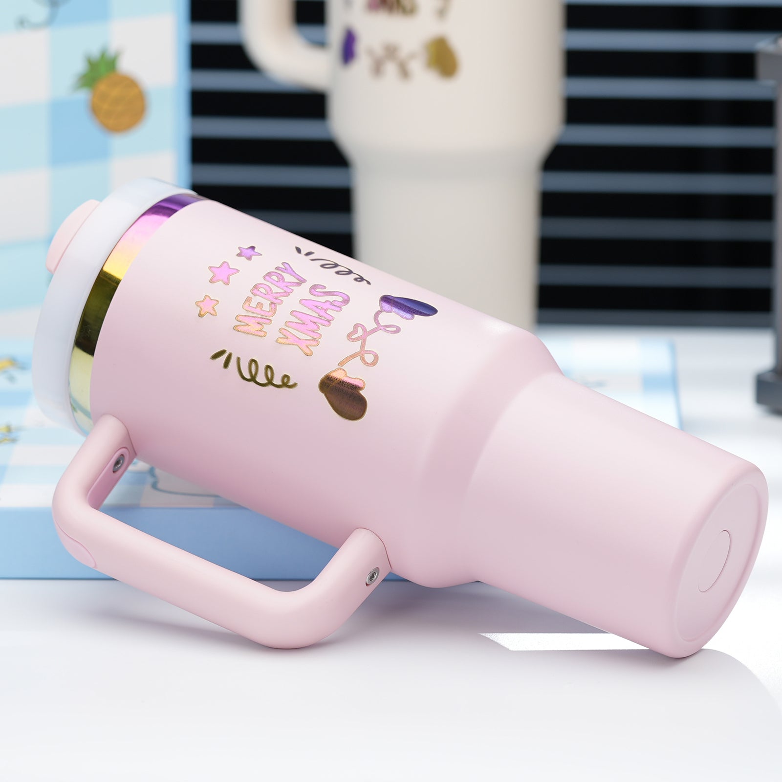 Stainless Steel Tumbler with Removable Handle