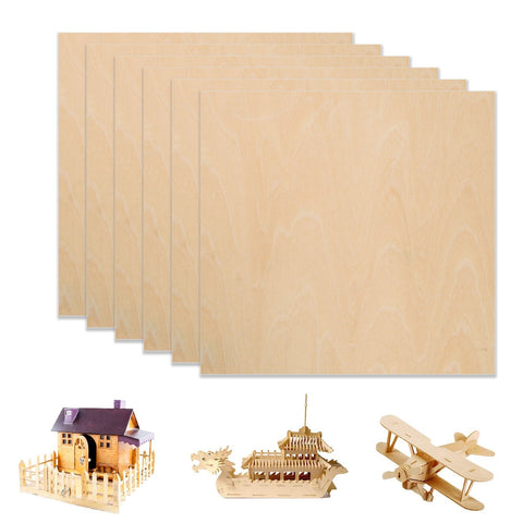 Basswood Plywood Sheets A4 1/8" for Laser Cutting - 6 PCS