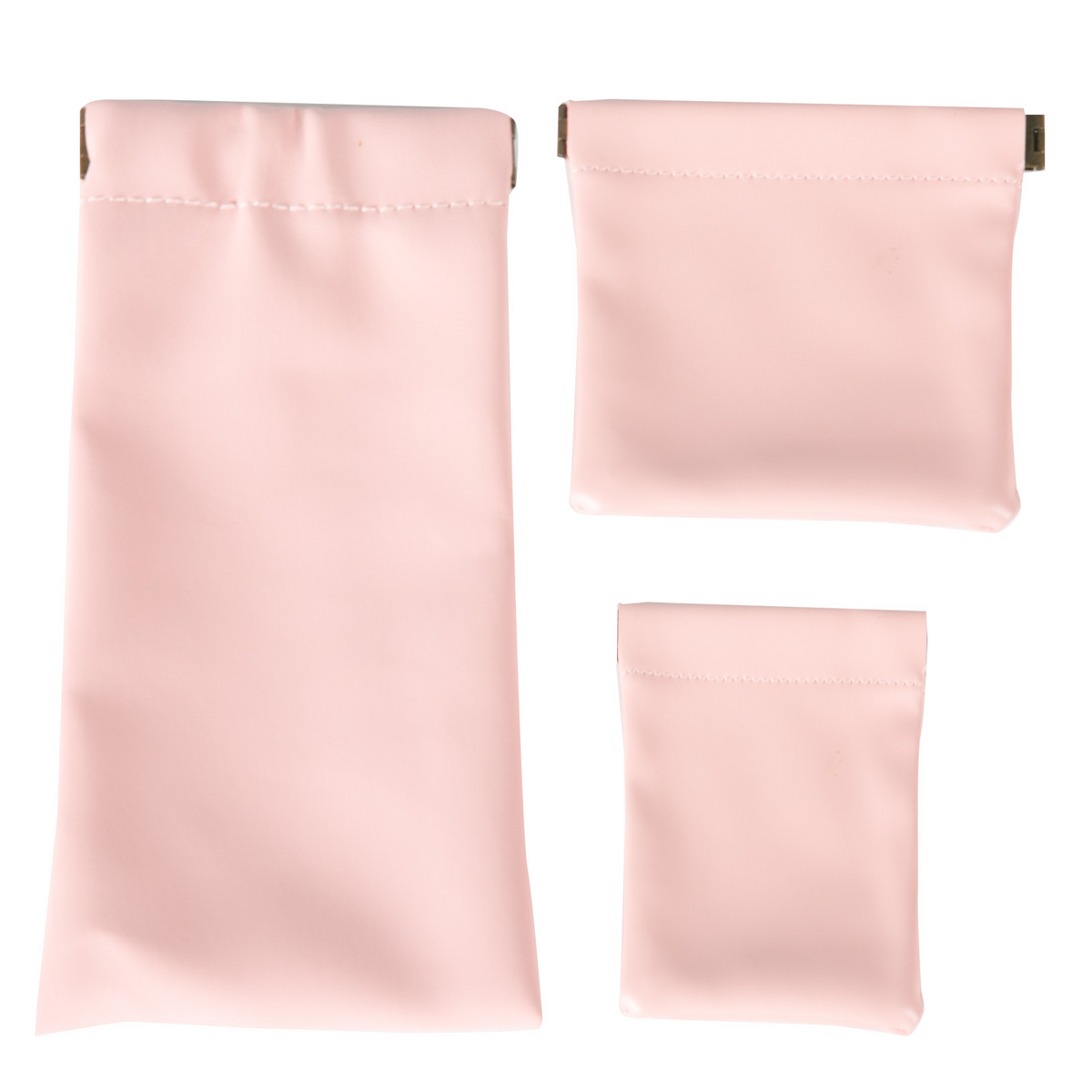 6pcs Leather Storage Bag for Makeup Cosmetic Pouch Wedding Party Gift