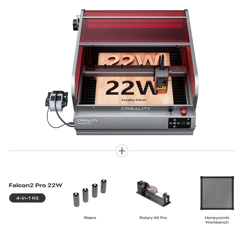 Creality Falcon2 Pro 22W/40W Enclosed Laser Engraver and Cutter