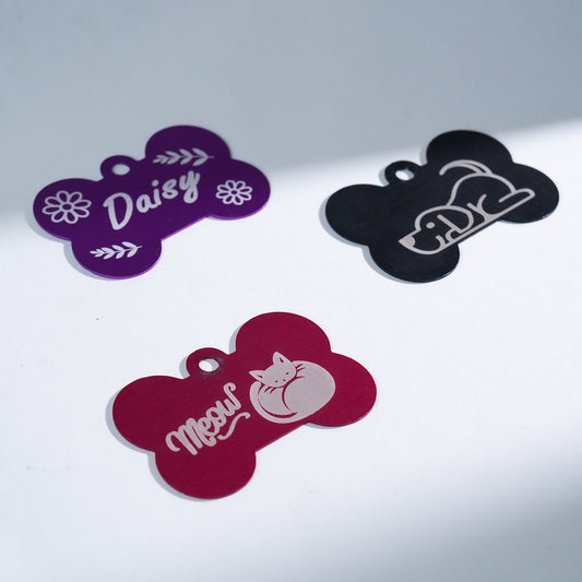 Large Multicolor Anodized Aluminum Dog Tags 1600