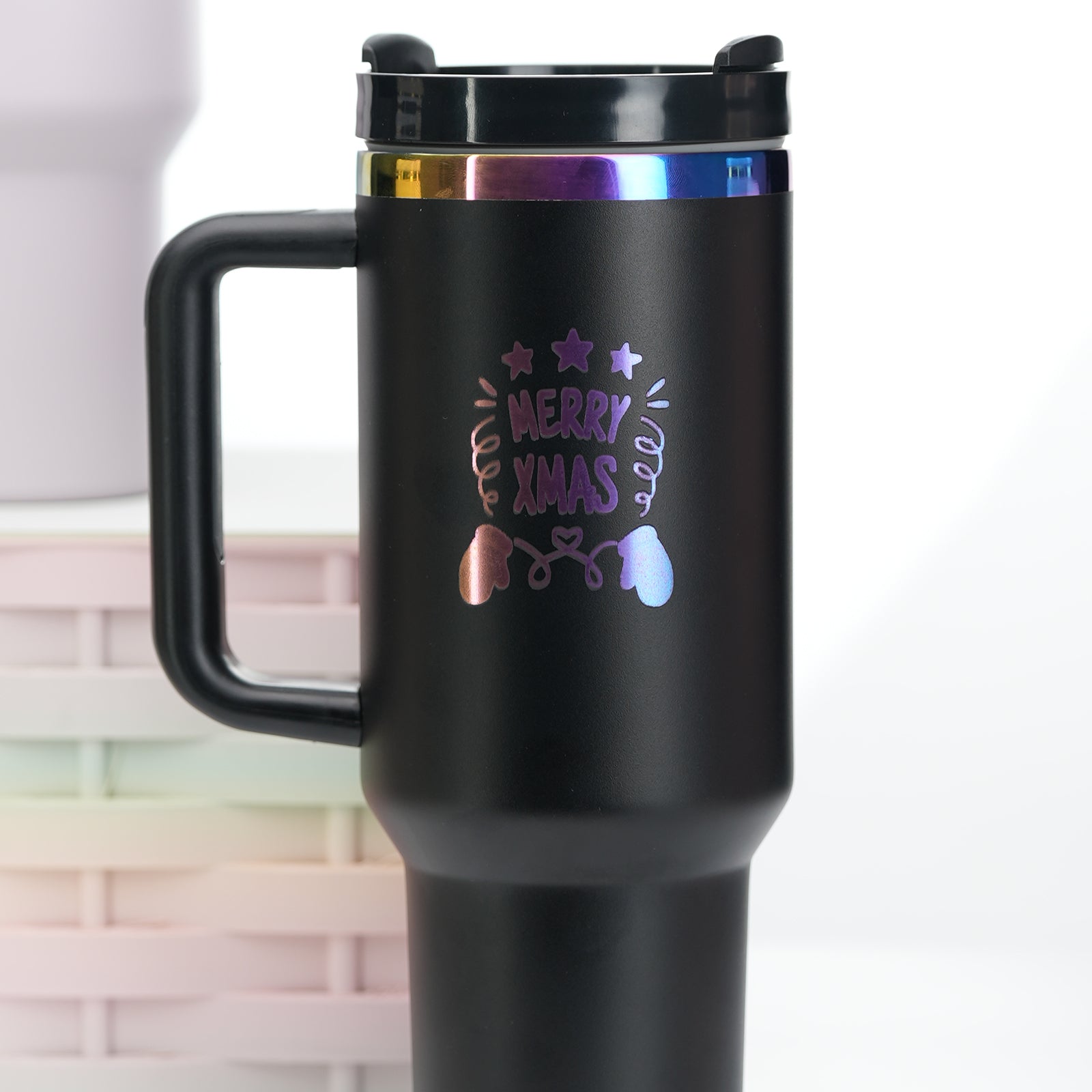 Stainless Steel Tumbler with Removable Handle