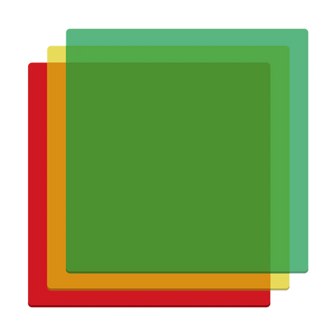 Three Colors Transparent Acrylic Sheets 12*12*1/8'' - 10Pcs