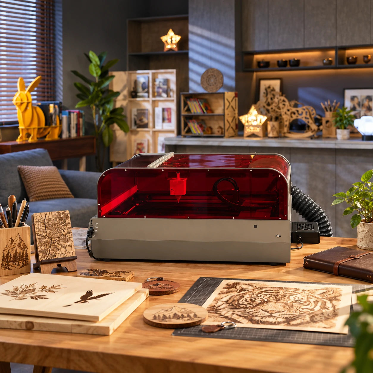 Creality Falcon2 Pro 60W Enclosed Laser Engraver & Cutter