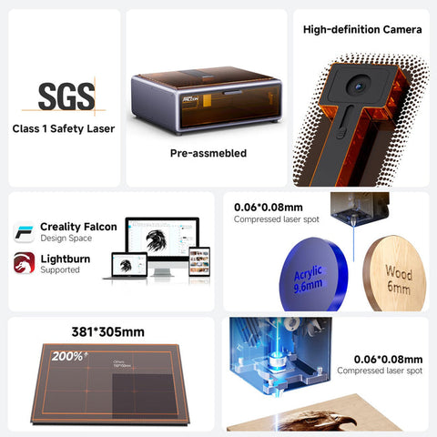 Creality Falcon A1 10W Laser Engraver & Cutter