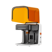 Falcon A1C desktop laser engraver with open workspace and adjustable material platform