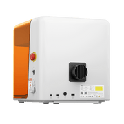Creality Falcon A1C laser engraver rear view with exhaust outlet and connectivity ports