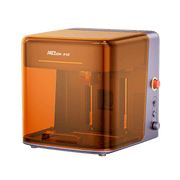 Creality Falcon A1C laser engraver with raised cover and adjustable lifting work platform