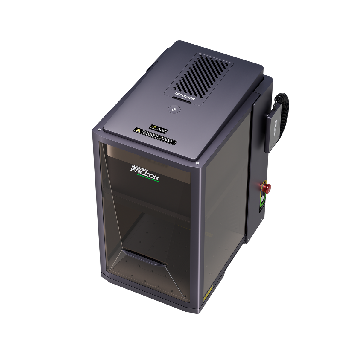 Falcon T1 laser engraver with tool-free 15-second laser module switching