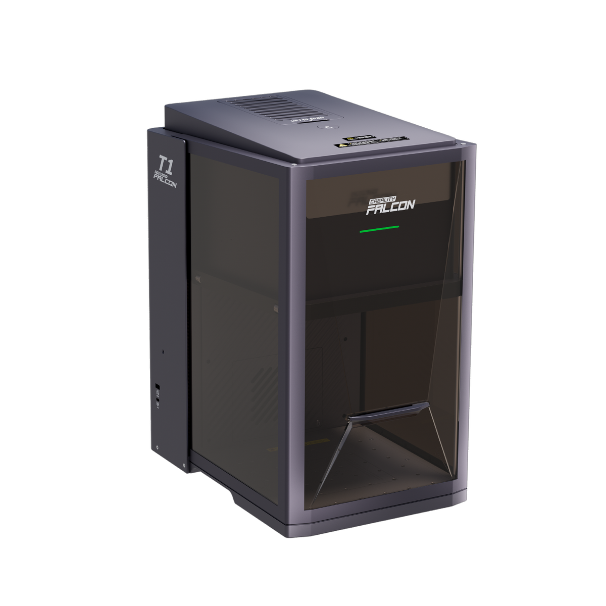 Falcon T1 Class 1 enclosed laser engraving machine with integrated laser safety protection