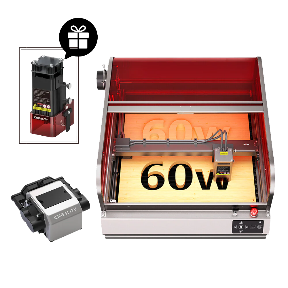 Creality Falcon2 Pro 60W Enclosed Laser Engraver & Cutter