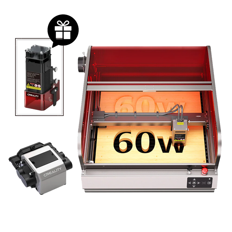 Creality Falcon2 Pro 60W Enclosed Laser Cutter and Engraver