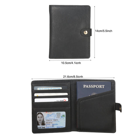 The CrealityFalcon Personalised Leather Passport Holder & Luggage Tag Set, available in black, includes a passport holder, a luggage tag with a buckle strap, and an open cardholder for various ID cards. The passport holder is adorned with the US seal and the word "PASSPORT," making it an ideal choice for those who appreciate laser engraved gifts.