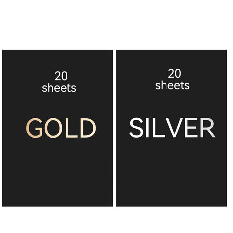 A4 Gold & Silver Scratch Paper for Laser Engraving - 40 PCS