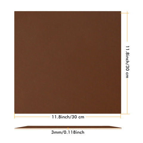 Brown Unfinished Wood 12"x12" for Laser Engraving and CNC Cutting - 6pcs