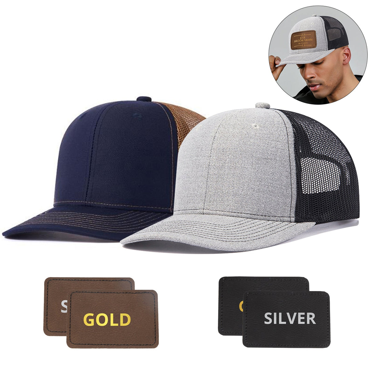 Falcon Laser Engraving Trucker Hat Set