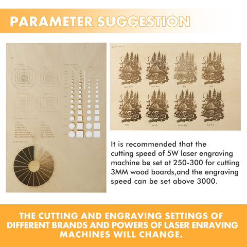 Natural Basswood Plywood Sheets 11.8"x11.8"x1/8" for Laser Engraving