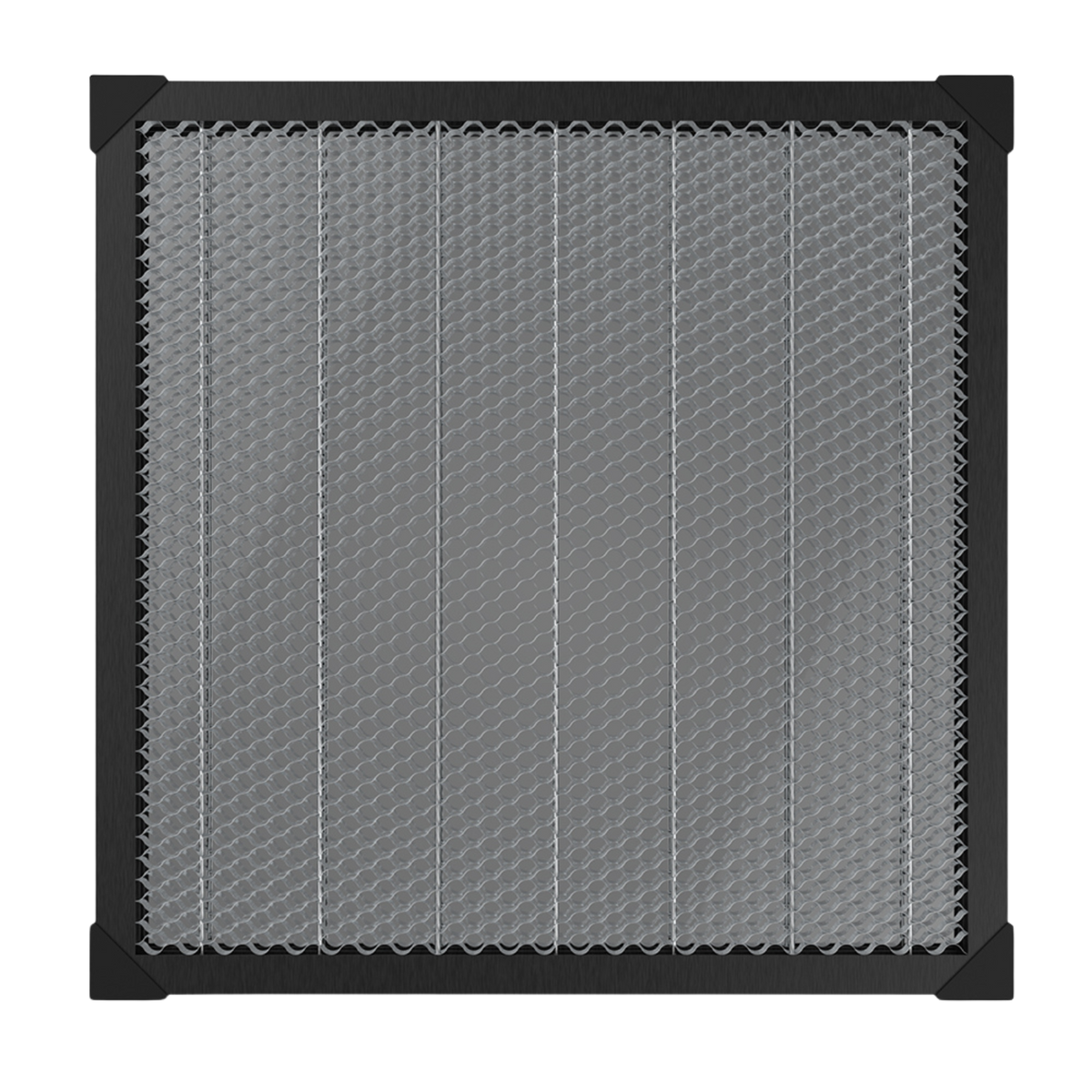 Grid-like filter with black border on a white background