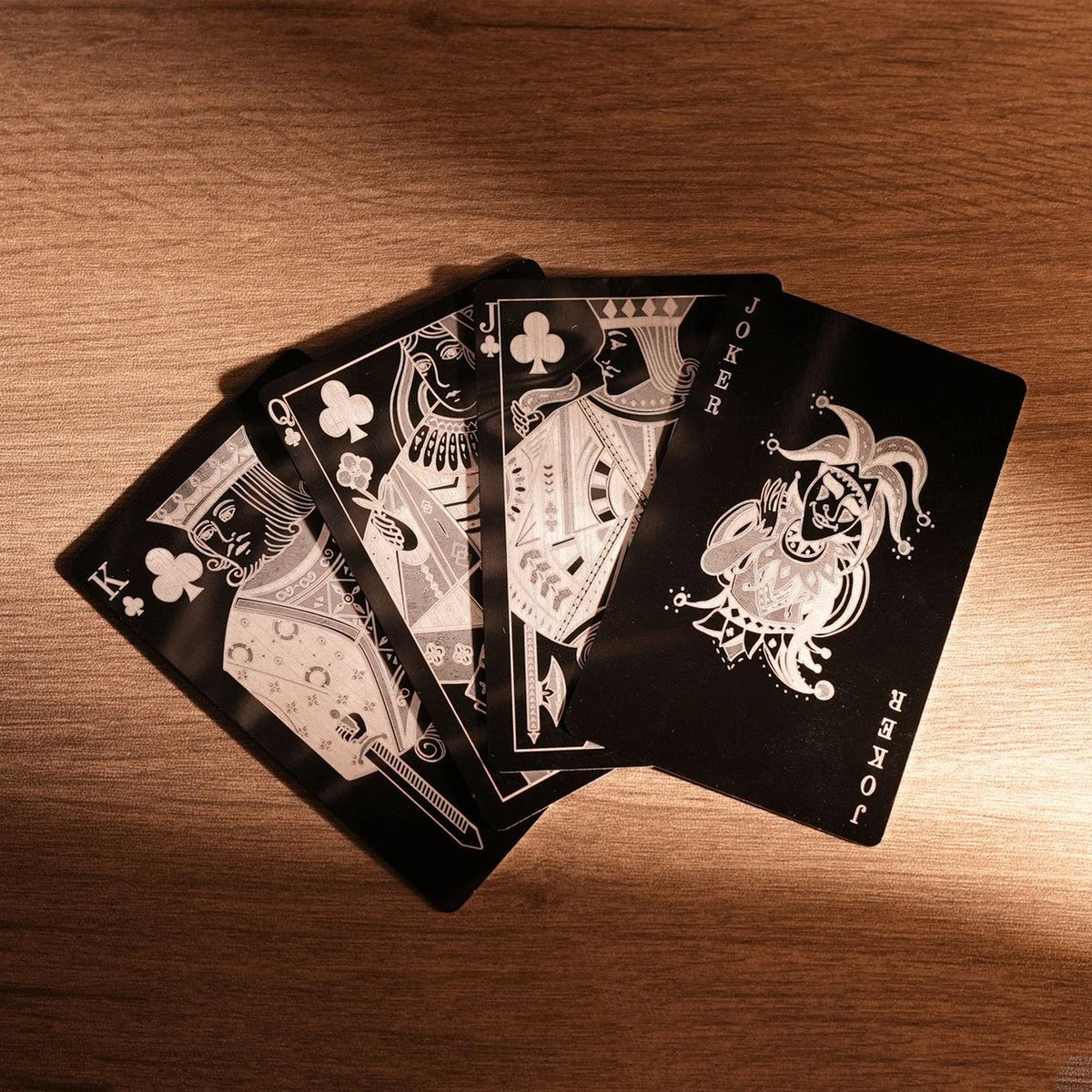 Black aluminum business card for laser engraving