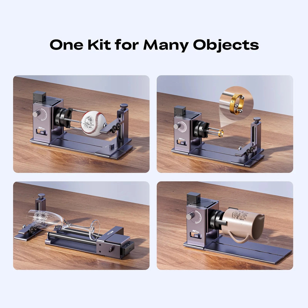 RC2 Rotary Attachments: Chuck, Roller & Kit