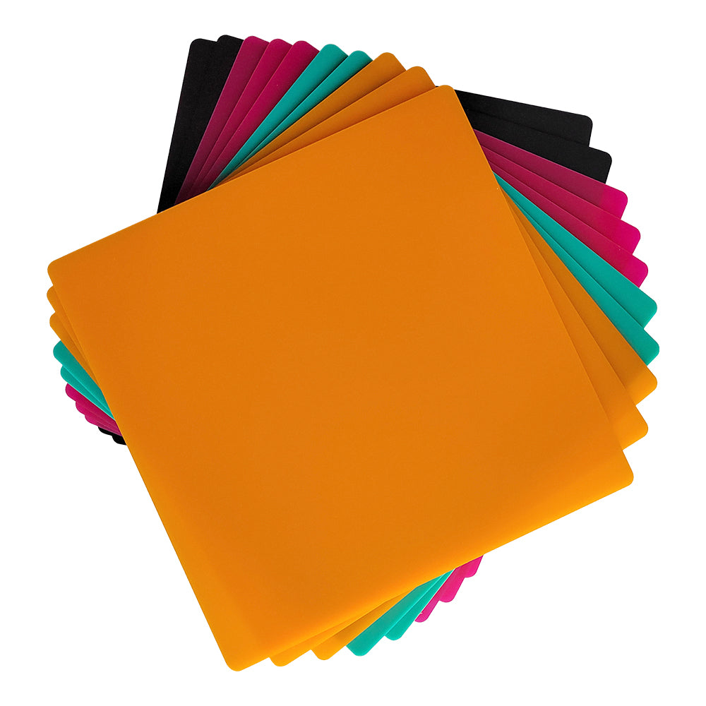 Frosted Colorful Acrylic Sheets for Laser Engraving and Cutting - 10pcs