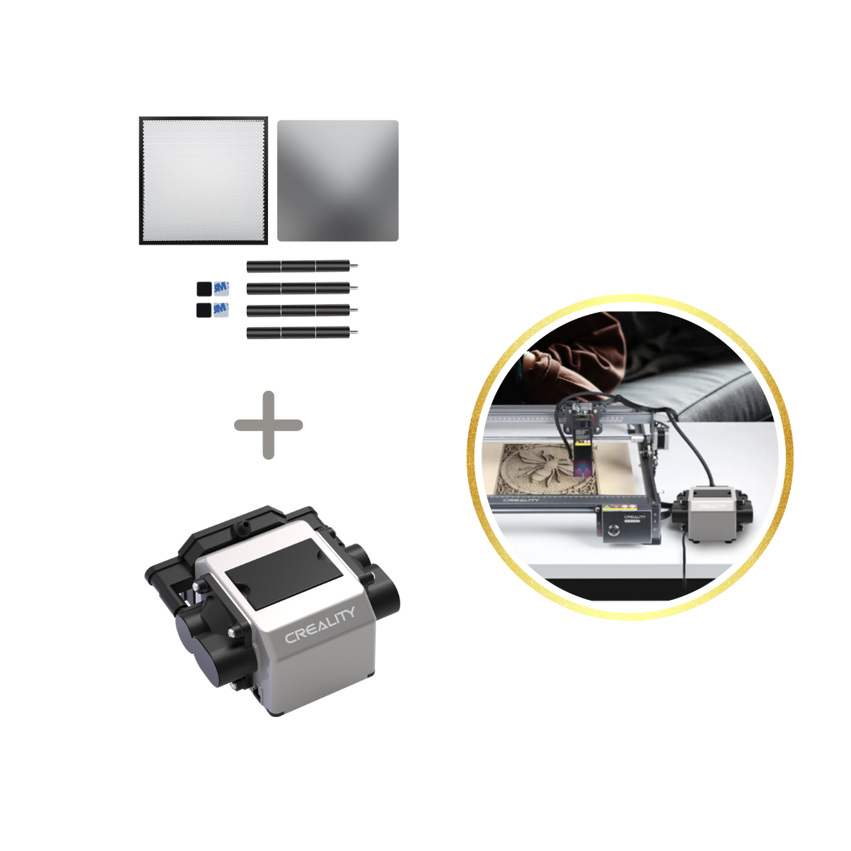 Air Assist and Accessory Kit - Basic Kit for Falcon 10W/7.5W laser engraver